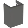 Image de Geberit Smyle Square, meuble sous-lavabo, 500350, 442x617x356mm, avec 1 porte, ouverture à droite, 500.350.JK.1, Couleur: Lave/laqué mat