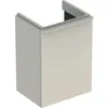Image de Geberit Smyle Square, meuble sous-lavabo, 500350, 442x617x356mm, avec 1 porte, ouverture à droite, 500.350.JL.1, Couleur: Laque brillante gris sable