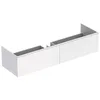 Image de Geberit Xeno 2, Armoire sous lavabo 500.347, 1395x350x473 mm, 2 tiroirs, Blanc