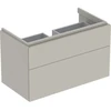 Image de Geberit Meuble sous lavabo Xeno2 88x53x46,2 cm, greige, 2 tiroirs