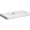 Image de Keramag Geberit Smyle Square Lavabo 500250, 90x48cm, sans trou pour robinet, avec trop-plein; Coloris: Blanc, avec KeraTect