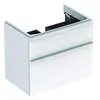 Image de Geberit Smyle Square Armoire sous lavabo, 500353, 734x617x470mm, avec 2 tiroirs, 500.353.00.1, Couleur: Blanc/laqué Brillant