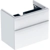 Image de Geberit Meuble sous lavabo Smyle Square 73,4x61,7x47cm, blanc brillant, 2 tiroirs