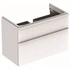 Image de Geberit Smyle Square Armoire sous lavabo, 500354, 884x617x470mm, avec 2 tiroirs, Couleur: Laque Brillante Blanche