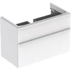 Image de Geberit Meuble sous lavabo Smyle Square 88,4x61,7x47cm, blanc brillant, 2 tiroirs