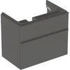 Image de Geberit Meuble sous lavabo Smyle Square 73,4x61,7x47 cm, lave mat, 2 tiroirs
