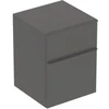 Image de Geberit Armoire latérale Smyle Square 45x60x47 cm, 2 tiroirs, lave mat