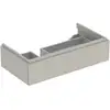 Image de Geberit Meuble sous lavabo Xeno2 88x22x46,2 cm, avec tiroir, avec plan, gris-beige