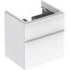 Image de Geberit Meuble sous-lavabo Smyle Square 58,4x61,7x47cm, blanc laqué, 2 tiroirs
