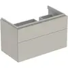 Image de Geberit Meuble sous-lavabo Xeno2 88x53x46,2cm, 2 tiroirs, avec plan, greige