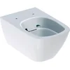 Image de Geberit Smyle Square WC lavables, sans Rebord, Suspendus, 4,5/6l, Forme fermée, Coloris: Blanc - 500.208.01.1