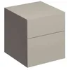 Image de Keramag Geberit Xeno 2 Armoire latérale 500.504, 450x510x462mm, 2 tiroirs, Coloris: Laqué Gris Mat - 500.504.00.1