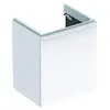 Image de Geberit Smyle Square Armoire sous lavabo, 500366, 536x617x433mm, avec 1 Porte, Ouverture à Gauche, Couleur: