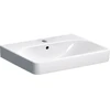 Image de Geberit Lavabo Smyle Square 60x48cm, KeraTect/blanc, avec robinetterie, avec trop-plein