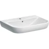 Image de Geberit Lavabo Smyle 65x48 cm, KeraTect/blanc, avec robinetterie, avec trop-plein