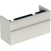 Image de Geberit Armoire double sous lavabo Smyle Square 118,4x61,7x47 cm, 2 tiroirs, sable brillant