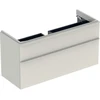 Image de Geberit Meuble sous lavabo Smyle Square 118,4x61,7x47 cm, sable brillant, 2 tiroirs