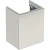 Image de Geberit Smyle Square, meuble sous-lavabo, 500364, 492x617x406mm, avec 1 porte, ouverture à gauche, 500.364.JL.1, Couleur: Laque brillante gris sable