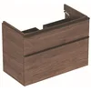 Image de Geberit Smyle Square Armoire sous lavabo, 500354, 884x617x470mm, avec 2 tiroirs, 500.354.JR.1, Couleur: Noyer Hickory/mélamine Structure Bois