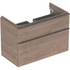 Image de Geberit Meuble sous lavabo Smyle Square 88,4x61,7x47 cm, Bois épais, 2 tiroirs