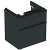 Image de Geberit Smyle Square Armoire sous lavabo, 500352, 584x617x470mm, avec 2 tiroirs, 500.352.JK.1, Couleur: Lava/laqué Mat