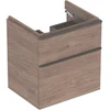 Image de Geberit Meuble sous lavabo Smyle Square 58,4x61,7x47 cm, bois épais, 2 tiroirs