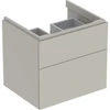 Image de Geberit Meuble sous lavabo Xeno2 58x53x46,2 cm, greige, 2 tiroirs