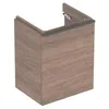Image de Geberit Smyle Square, meuble sous lavabo, 500363, 492x617x406mm, avec 1 porte, ouverture à droite, Couleur: Structure en bois de noyer hickory/mélamine