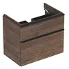 Image de Geberit Smyle Square Armoire sous lavabo, 500353, 734x617x470mm, avec 2 tiroirs, Couleur: Structure en Bois de Noyer Hickory/mélamine
