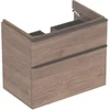Image de Geberit Meuble sous lavabo Smyle Square 73,4x61,7x47cm, bois épais, 2 tiroirs
