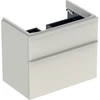 Image de Geberit Meuble sous-lavabo Smyle Square 73,4x61,7x47 cm, sable brillant, 2 tiroirs
