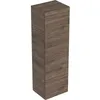 Image de Geberit Smyle Square Armoire mi-Haute, 500361, 36x118x29,9cm, avec 1 Porte, Couleur: Structure en Bois de Noyer Hickory/mélamine