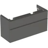 Image de Geberit Armoire double pour WC Smyle Square 118,4x61,7x47 cm, 2 tiroirs, lava mat