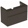 Image de Geberit Smyle Square Armoire sous lavabo, 500354, 884x617x470mm, avec 2 tiroirs, Couleur: Lave/laqué Mat
