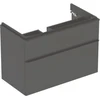 Image de Geberit Meuble sous lavabo Smyle Square 88,4x61,7x47cm, lave mat, 2 tiroirs