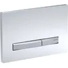 Image de Geberit Sigma50 115.788.SD.2 Plaque de déclenchement pour chasse d'eau 2 débits Métal chromé Verre fumé miroir