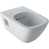Image de Geberit WC suspendu, chasse profonde Renova Plan 6/5 l, forme semi-fermée, sans rebord, blanc