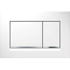 Image de Geberit Plaque de commande Sigma 20 Pl/T blanc, rayures vc, pour 2-Mg, plastique