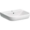 Image de Geberit Smyle lavabo 500227, 55x48cm, avec trou pour robinetterie et trop-plein, 500.227.01.1, Couleur: blanc