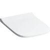 Image de Geberit Abattant WC Smyle Square avec frein de chute, blanc, charnières chromées MS