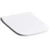 Image de Geberit Smyle Siège de WC Slim avec couvercle, sandwich, antibactérien, blanc, 500.239.01.1