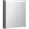 Image de Geberit Armoire de Toilette Option avec éclairage, Deux Portes, Largeur 60 cm, 500582001-500.582.00.1