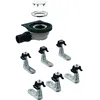 Image de Ecoulement de receveur de douche Geberit avec 6 bacs, 154.013.00.1 pour receveur de douche Setaplano, hauteur de leau de barrage 50 mm