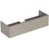 Image de Geberit Xeno 2 Armoire sous lavabo 500.348., 1395x350x473 mm, 2 tiroirs, Coloris: Laqué Gris Mat