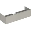 Image de Geberit Meuble sous-lavabo Xeno2 139,5x35x47,3cm, 2 tiroirs, laqué greige