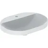 Image de Geberit VariForm lavabo à encastrer elliptique, 600x450mm, avec trou pour robinet, sans trop-plein, 500.735.01.2, Couleur: blanc