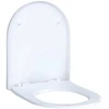 Image de Geberit Abattant WC Acanto charnières MS chromé, avec frein de chute, blanc