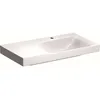 Image de Geberit Xeno 2 Lave-Mains, Plan de Rangement Gauche, avec Trou pour Robinet, sans trop-Plein, 90x48 cm Blanc avec KeraTect, 500535011-500.535.01.1