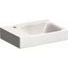 Image de Geberit Xeno 2 lave-mains avec trou pour robinetterie à gauche, sans trop-plein, 40x28 cm blanc avec KeraTect, 500528011