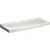 Image de Geberit Xeno 2 lavabo avec Trou pour Robinet, sans trop-Plein, 120x48 cm Blanc avec KeraTect, 500551011-500.551.01.1
